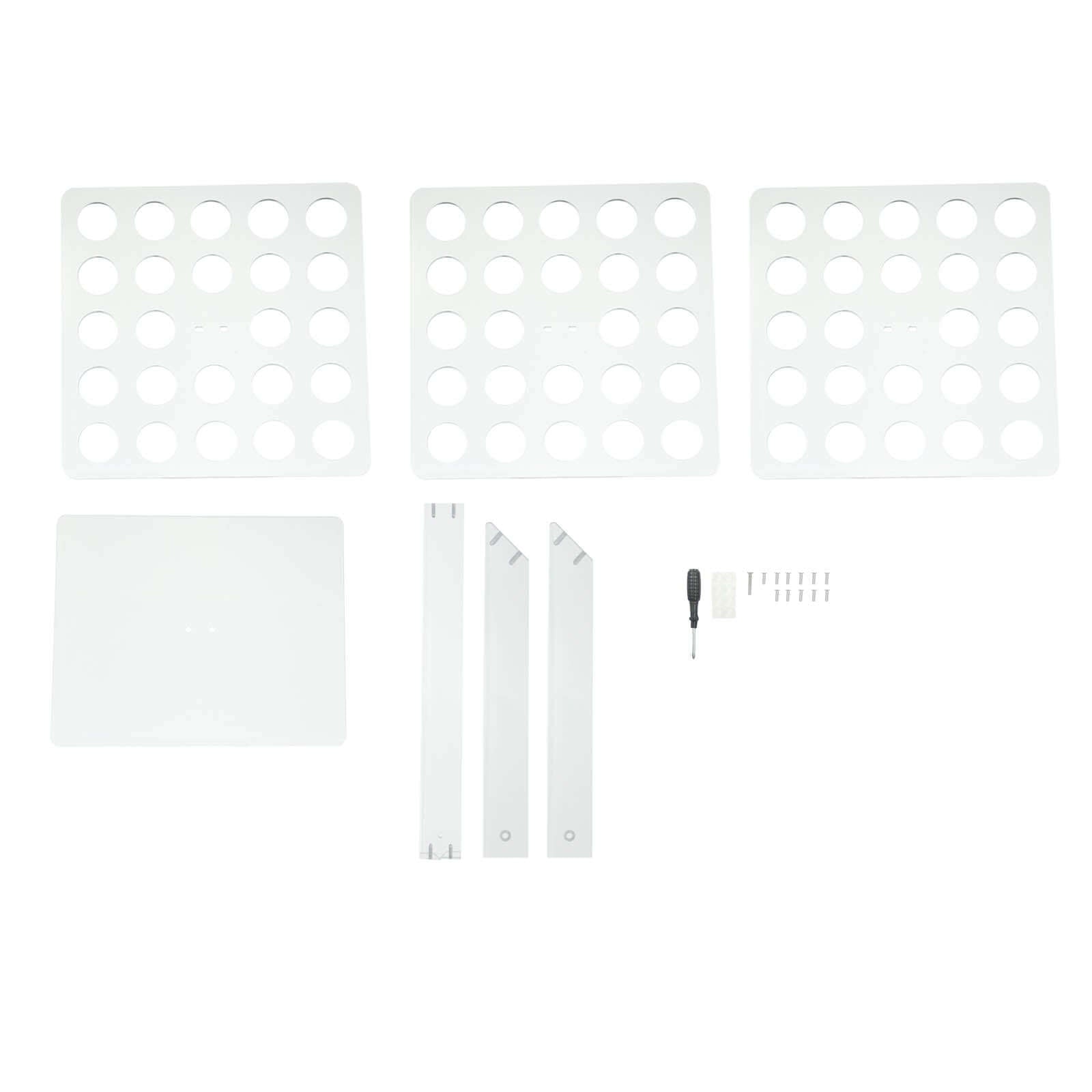 3 - Tier Acrylic Square Ice Cream Cone Holder Clear - Foldable Multi - Purpose Dessert Display Stand with 72 - Slots for Stylish Food Presentation 18" Tall - Bell Racket Store