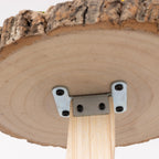 3 - Tier Wooden Cupcake Stand Rustic Natural Wood Slice with Tree Branch Style - Farmhouse Dessert Display Cake Holder 17" - Bell Racket Store