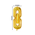 30 - Pack 24" Gold Chain Foil Balloons â€“ Jumbo Link Mylar Balloons for 90s Hip Hop Party Arches Up to 44ft Long Balloon Chain - Bell Racket Store