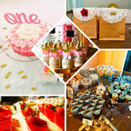 300 Pcs Glitter Princess Crown Paper Confetti Double - Sided Gold, Baby Shower Party Table Scatters - Decorative & Sparkling Design - Bell Racket Store