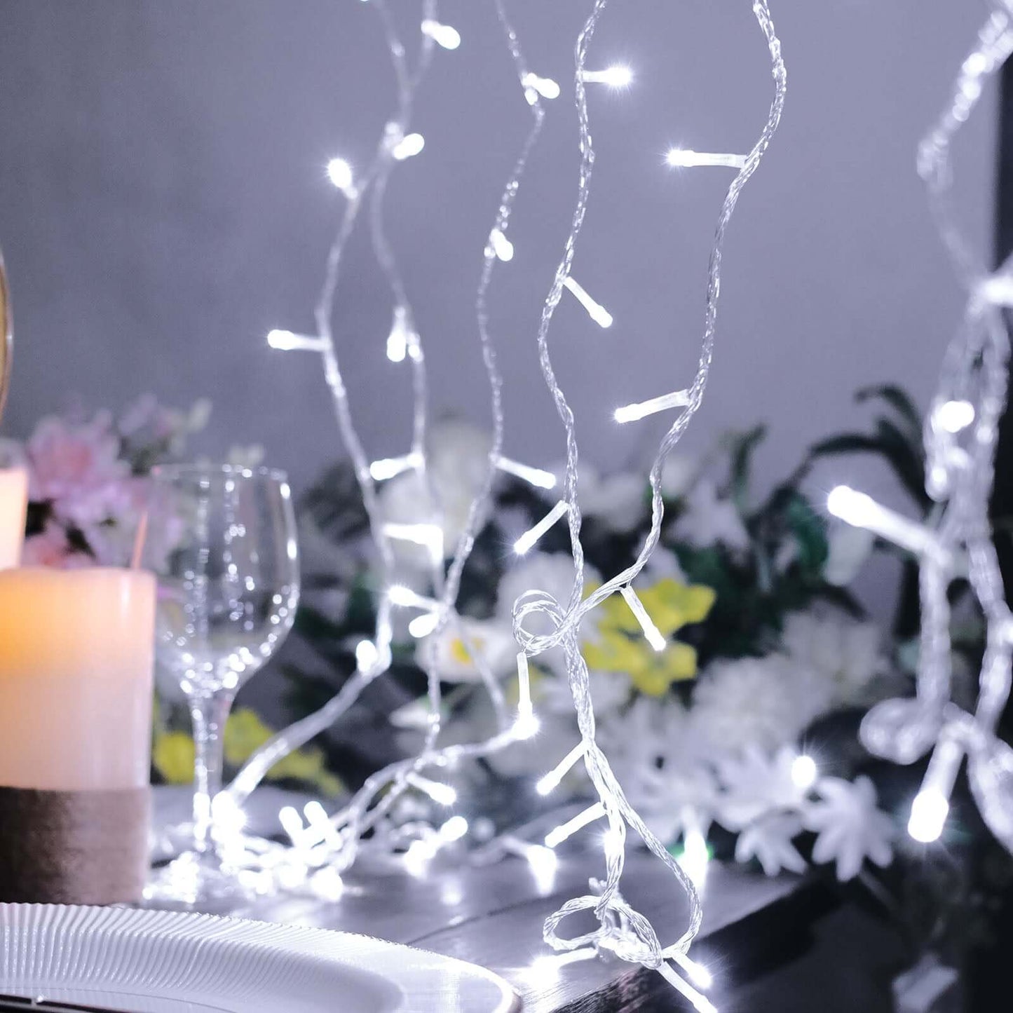 30ft Cool White 100 LED Connectable String Lights, 120V Fairy Lights - NestOCart