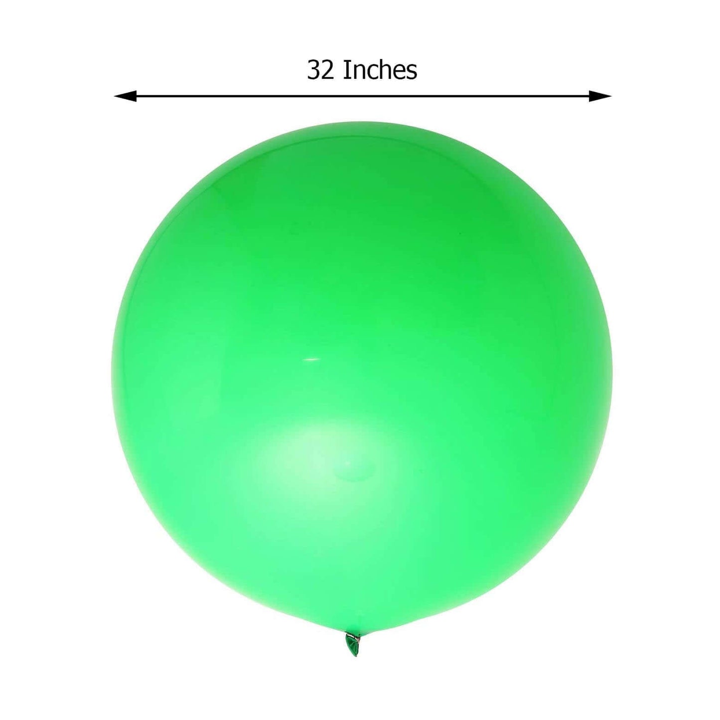 2 Pack 32" Large Matte Green Helium or Air Premium Latex Balloons