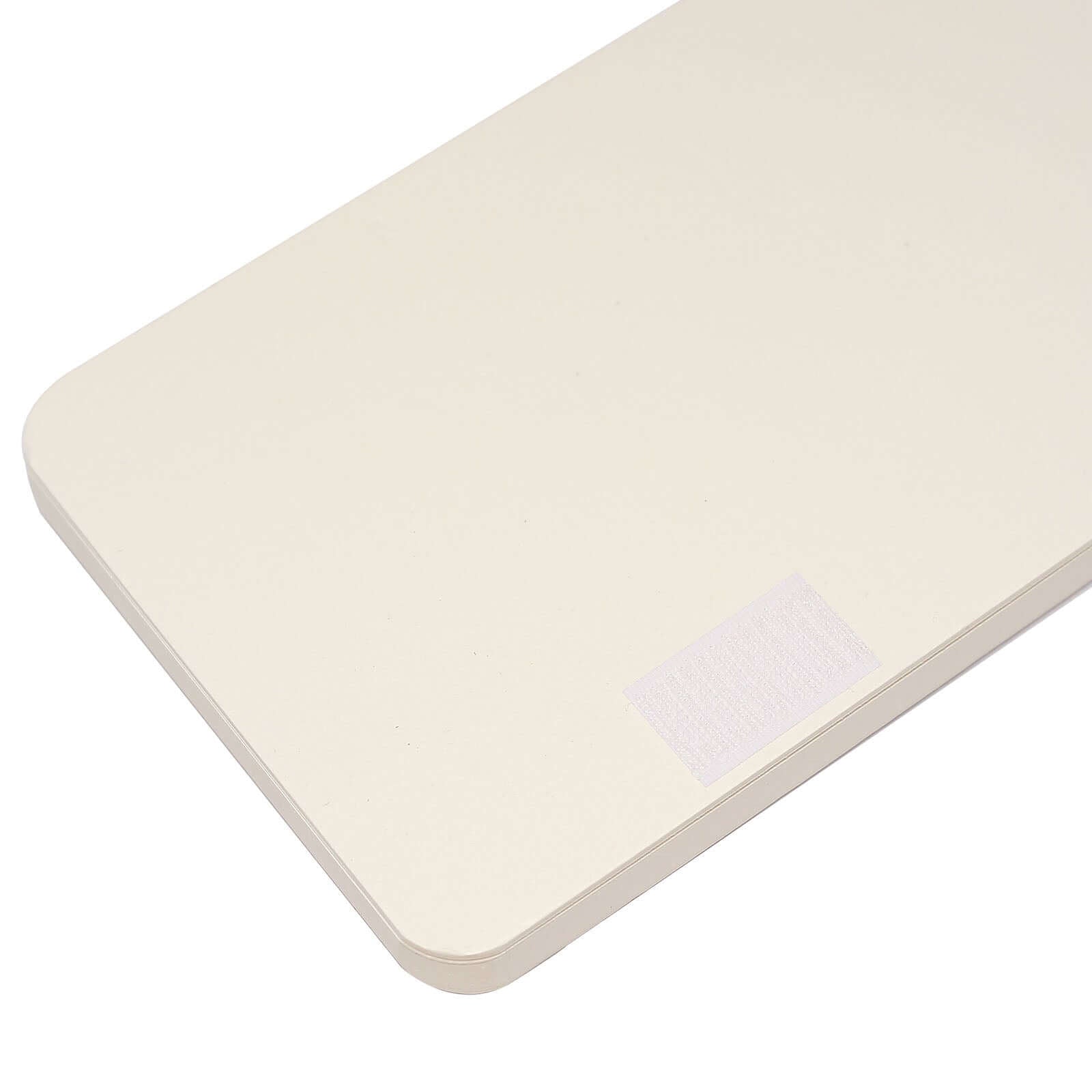 32" Ivory Cylinder Display Column Stand, Pillar Pedestal Stand With Top Plate - Bell Racket Store