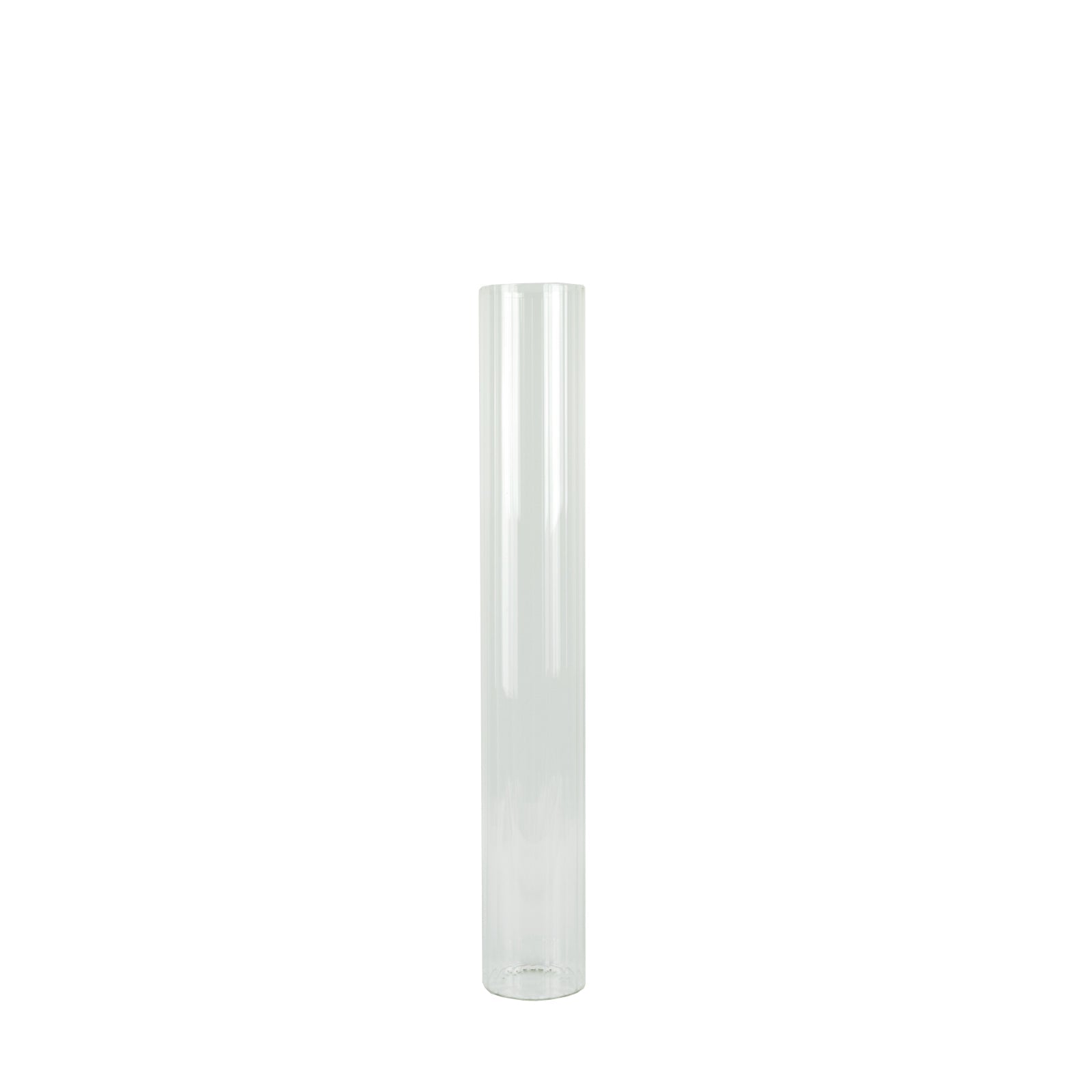 32" Ribbed Cylinder Floor Vases 2 Pack â€“ Tall Clear Glass Vases for Event Aisles, Entryways & Wedding Decor - Bell Racket Store