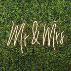 33" Mr and Mrs Neon Light Sign, LED Reusable Wall DÃ©cor Lights With 5ft Hanging Chain - Bell Racket Store