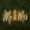 33" Mr and Mrs Neon Light Sign, LED Reusable Wall DÃ©cor Lights With 5ft Hanging Chain - Bell Racket Store