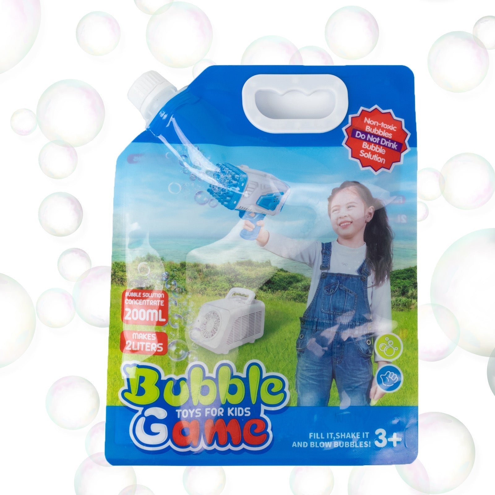 34oz Bubble Concentrated Solution 1000ml Bubble Liquid for Bubble Machine, Wands, Blower - Bell Racket Store