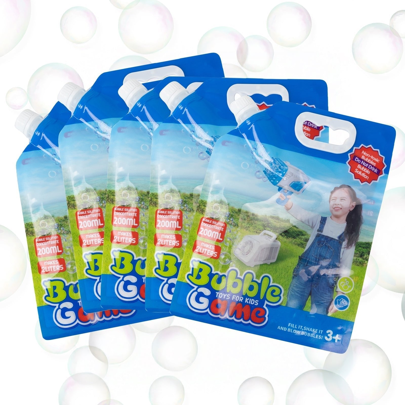 34oz Bubble Concentrated Solution 1000ml Bubble Liquid for Bubble Machine, Wands, Blower - Bell Racket Store