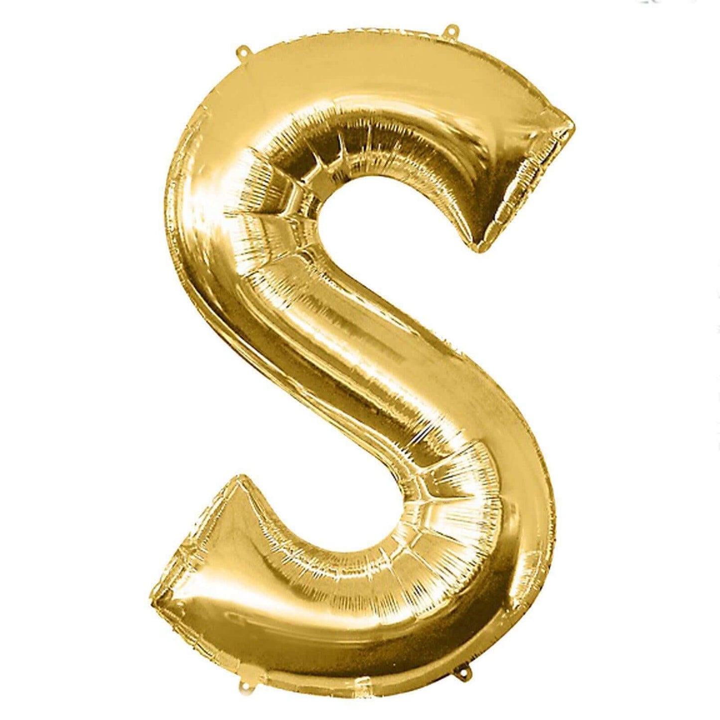 35" Gold Letter and Number Balloons, Shiny Metallic Mylar Foil Helium Air Balloons - NestOCart