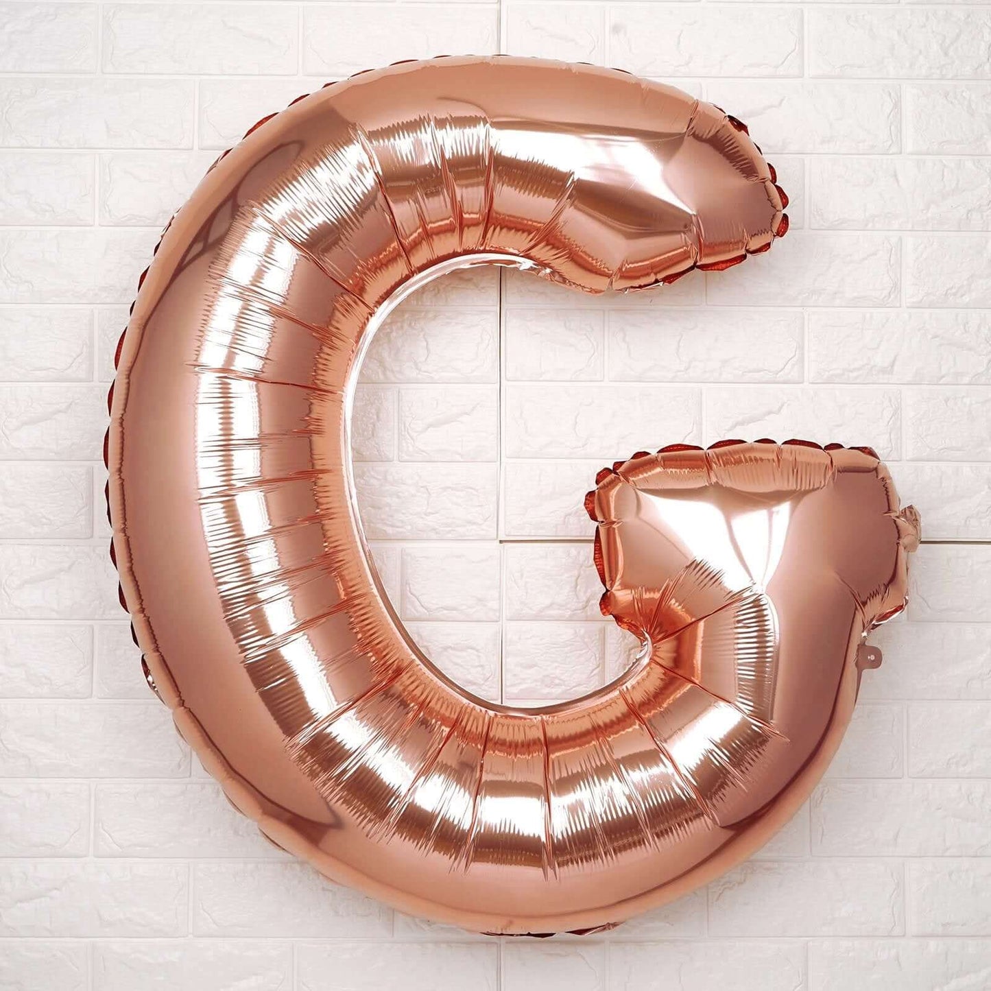 35" Rose Gold Letter and Number Balloons, Metallic Mylar Foil Helium Air Balloons - Bell Racket Store