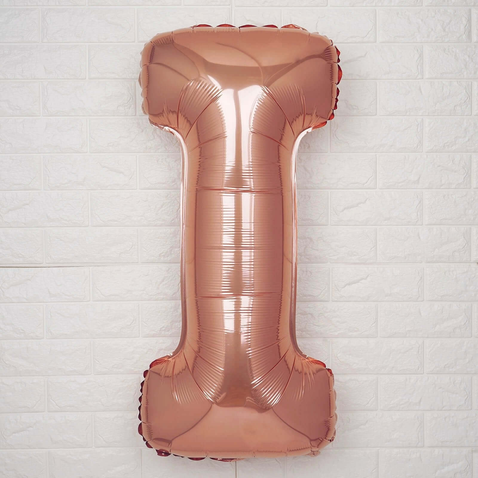 35" Rose Gold Letter and Number Balloons, Metallic Mylar Foil Helium Air Balloons - Bell Racket Store