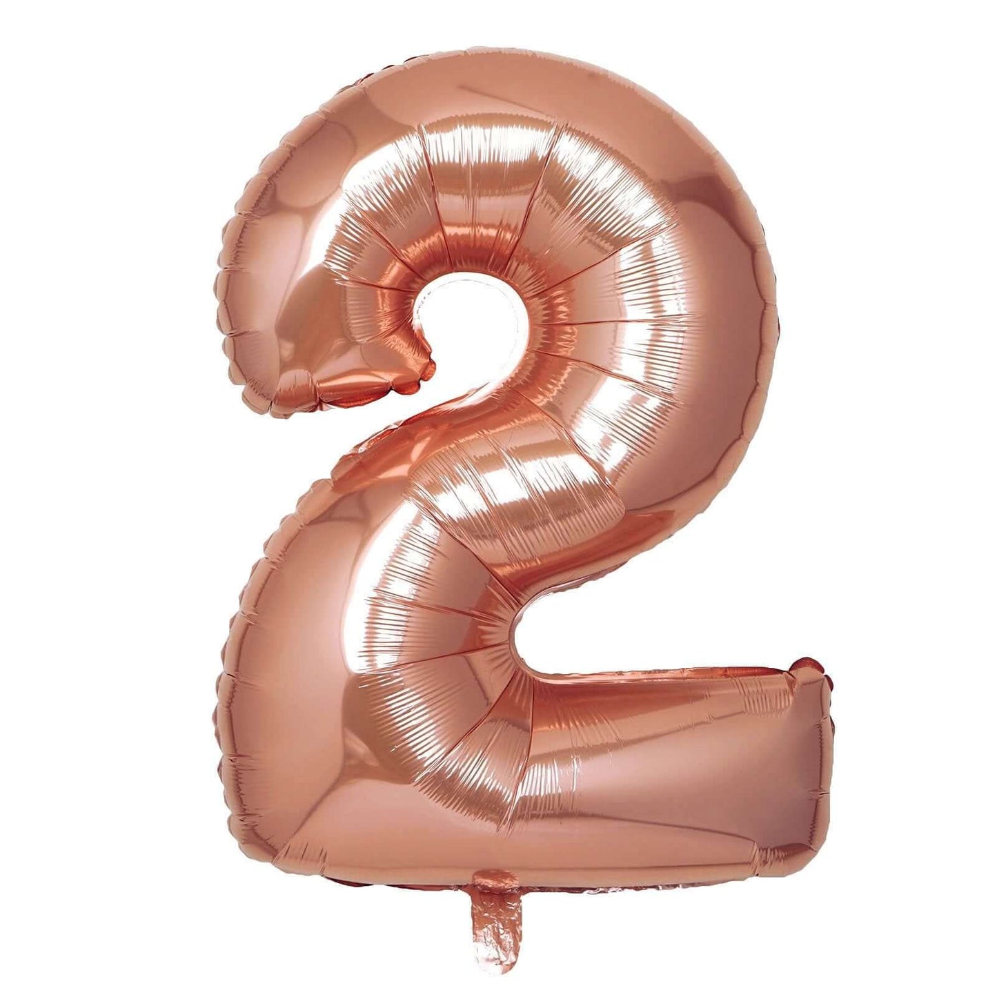 35" Rose Gold Letter and Number Balloons, Metallic Mylar Foil Helium Air Balloons - Bell Racket Store
