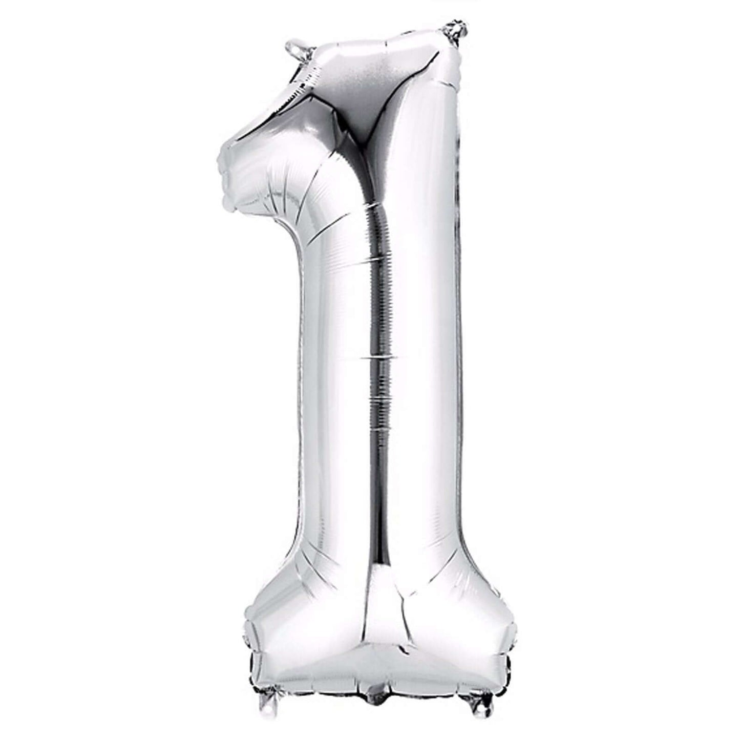 35" Silver Letter and Number Balloons, Metallic Mylar Foil Helium Air Balloons - NestOCart