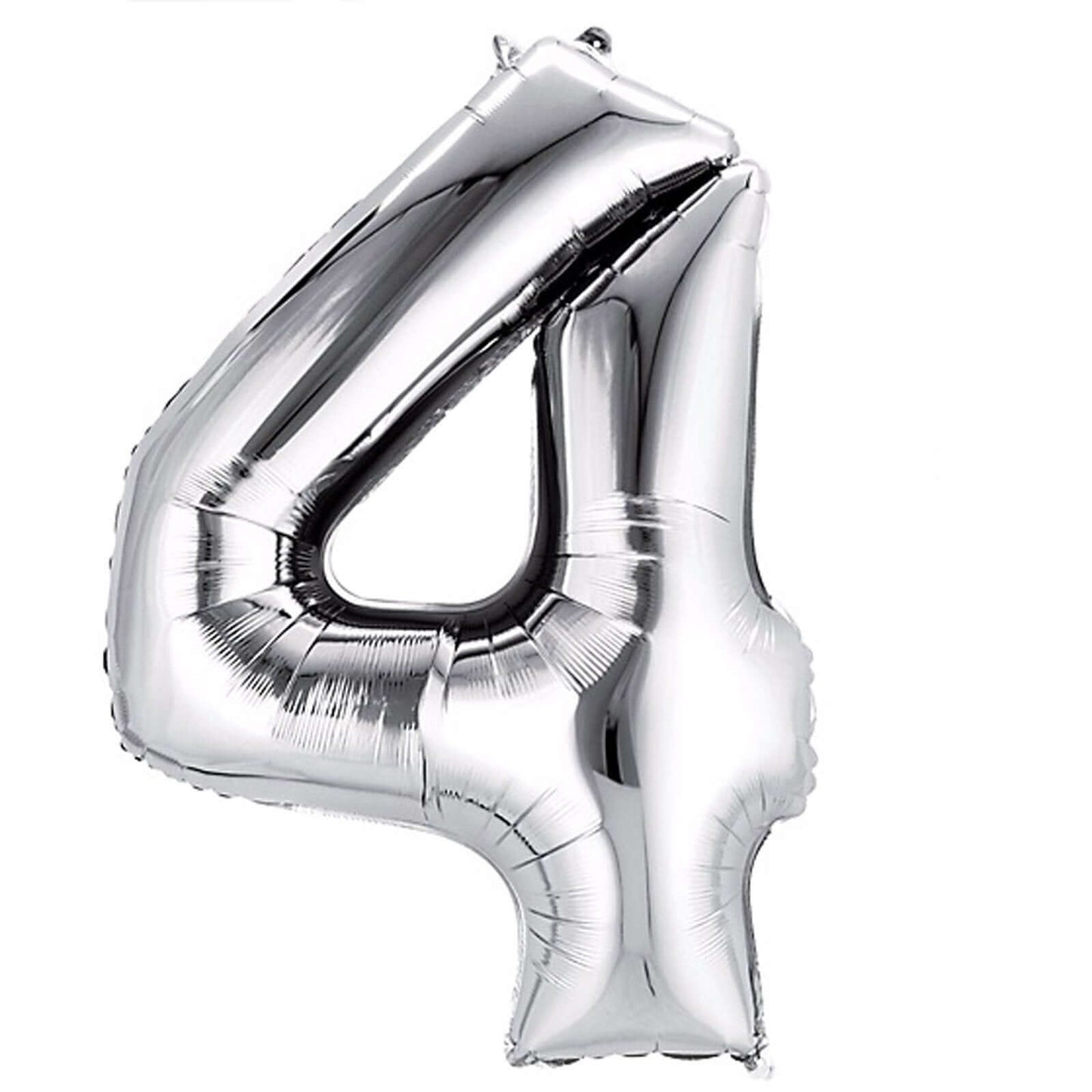 35" Silver Letter and Number Balloons, Metallic Mylar Foil Helium Air Balloons - NestOCart