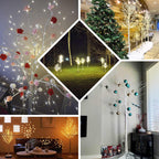 350 LED Lighted Birch Tree Design Warm White - Plug - in Remote Timer Lights with Detachable Base 6ft - Bell Racket Store