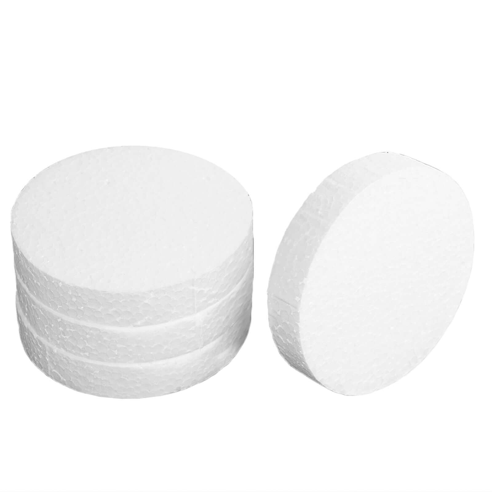 36 Pack 4" White StyroFoam Disc, DIY Polystyrene Foam Craft Supplies - NestOCart