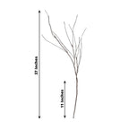 10-Pack Faux Willow Tree Branch Decor - Long Flexible Artificial Twig Stems for DIY Crafts Floral Bouquets & Event Decorations 37"