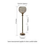 Acrylic Votive Candle Holder Crystal Goblet Design Gold - Table Centerpiece for Weddings 37"