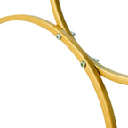 3ft 4 - Tier Gold Metal Hoop Pillar Flower Stand, Wreath Wedding Arch Table Centerpiece - Bell Racket Store