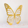 3ft Large Butterfly Party Props Decor, White and Gold Butterfly Foamboard Stand - Bell Racket Store