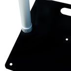 3ftx10ft Curved Aluminum Chandelier Hanger and Coupler with Heavy Steel Base Plate - Bell Racket Store