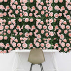 4 Pack 12 Sq ft. Easy - Install Blush Silk Rose Flower Mat Wall Panel Backdrop - Bell Racket Store