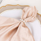 4 Pack 1.5" White Pearl Beads and Silver Rhinestone Napkin Rings, Elegant Round Serviette Buckle Napkin Holders - Bell Racket Store