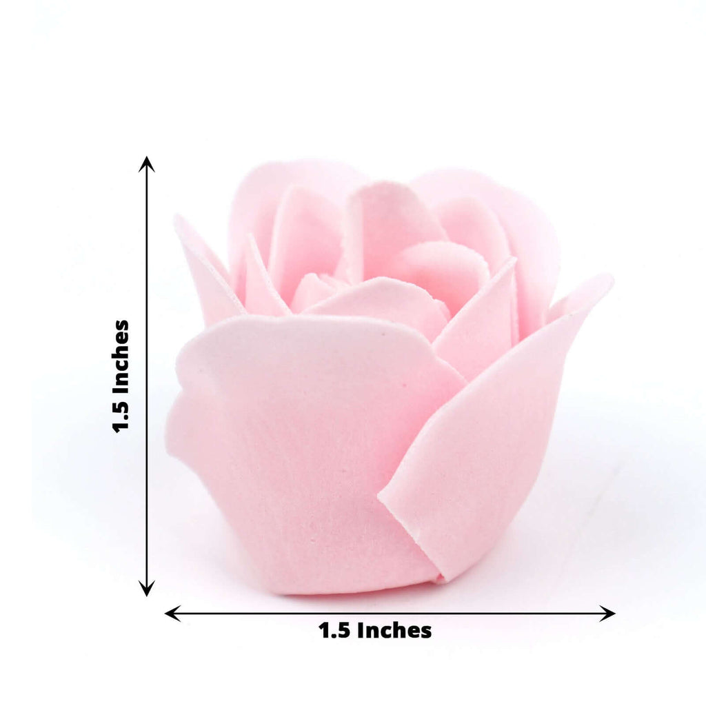 4 Pack 24 PCs Blush Scented Rose Soap Heart Shaped Party Favors With Gift Boxes And Ribbon - Bell Racket Store