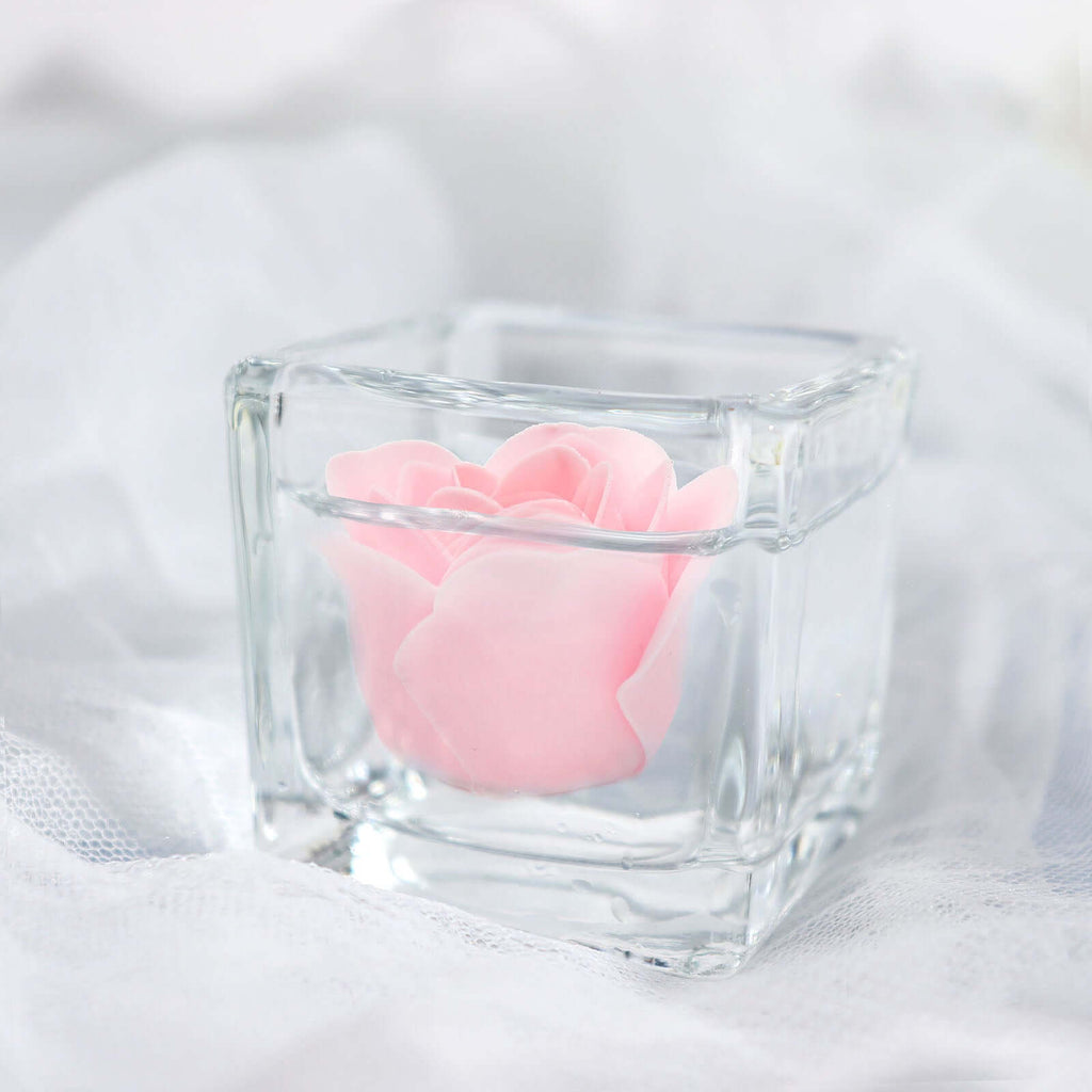 4 Pack 24 PCs Blush Scented Rose Soap Heart Shaped Party Favors With Gift Boxes And Ribbon - Bell Racket Store