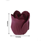 4 Pack 24 Pcs Burgundy Scented Rose Soap Heart Shaped Party Favors With Gift Boxes And Ribbon - Bell Racket Store