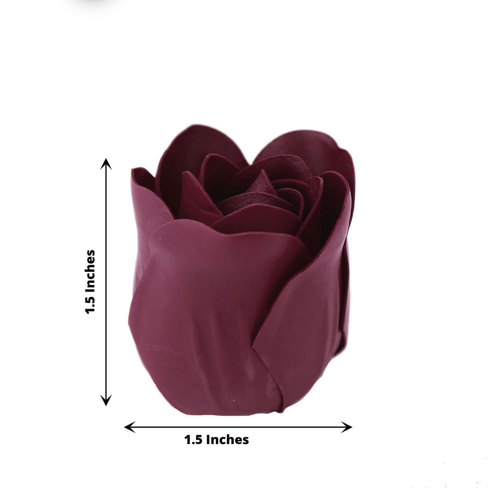 4 Pack 24 Pcs Burgundy Scented Rose Soap Heart Shaped Party Favors With Gift Boxes And Ribbon - Bell Racket Store