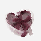 4 Pack 24 Pcs Burgundy Scented Rose Soap Heart Shaped Party Favors With Gift Boxes And Ribbon - Bell Racket Store