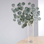 4 Pack 25" Frosted Green Artificial Silk Eucalyptus Leaf Branches - Bell Racket Store