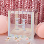 4 Pack 5" Iridescent Alphabet Stickers Banner, Customizable Stick on Letters - H