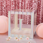 4 Pack 5" Iridescent Alphabet Stickers Banner, Customizable Stick on Letters - I