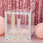 4 Pack 5" Iridescent Alphabet Stickers Banner, Customizable Stick on Letters - J