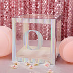 4 Pack 5" Iridescent Alphabet Stickers Banner, Customizable Stick on Letters - O