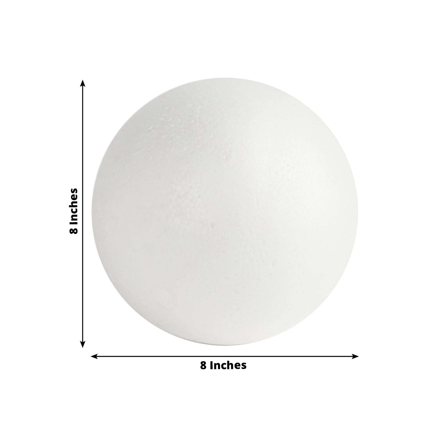 4 Pack 8â€ White StyroFoam Foam Balls For Arts, Crafts and DIY - NestOCart
