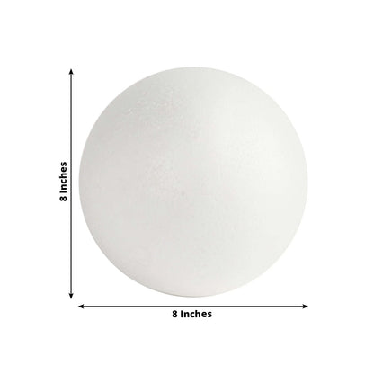 4 Pack 8â€ White StyroFoam Foam Balls For Arts, Crafts and DIY - NestOCart
