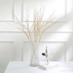 4 - Pack Artificial Curly Willow Branches Metallic Gold - Decorative Bendable Long Stem Twig Sprays for Weddings Photo Shoots & Floral Designs 39" - Bell Racket Store