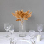 4 - Pack Artificial Pine Branches Metallic Gold - Flexible Faux Pine Needle Sprigs Floral Sprays for DIY Garland Wreath Holidays & Home Decor 11" - Bell Racket Store