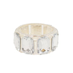 4 Pack Crystal Diamond Gem Napkin Rings â€“ Luxury Napkin Holders for Elegant Table Decor - Bell Racket Store