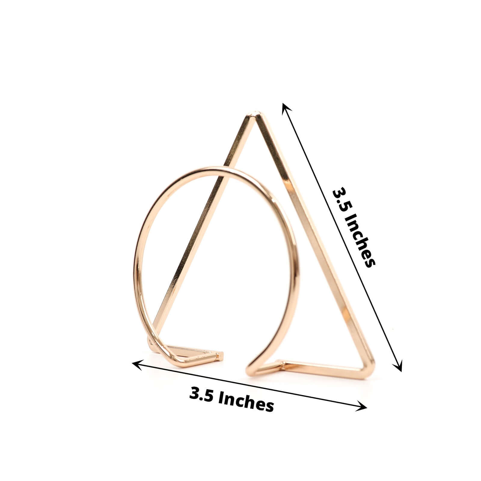 4 Pack Gold Geometric Metal Napkin Rings, Modern Nordic Napkin Holder Stands - Bell Racket Store