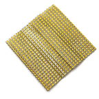 4 Pack Gold Rhinestone Mesh Velcro Backdrop Curtain Bands, Large Chair Sash Clip Tie Backs - 5"X10" - Bell Racket Store