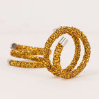 4 Pack Gold Rhinestone Swirl Napkin Rings, Sparkle Cloth Napkin Holders - Bell Racket Store