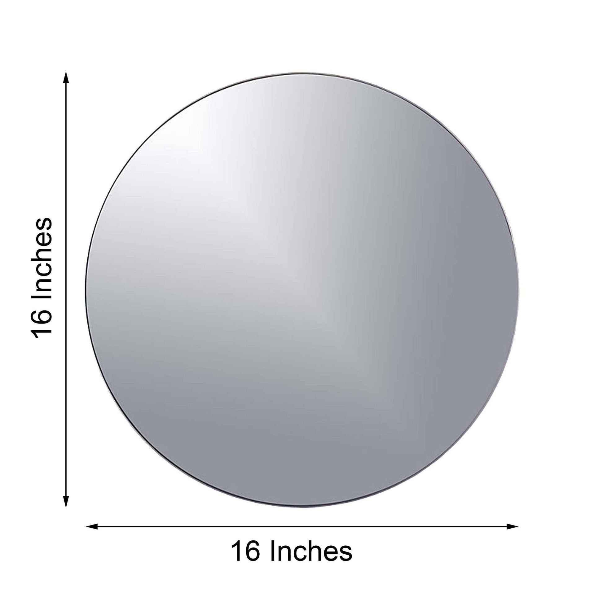 4 - Pack Hanging Wall Decor Round Glass Mirror Table Centerpiece - Decorative Reflective Display 16" - NestOCart