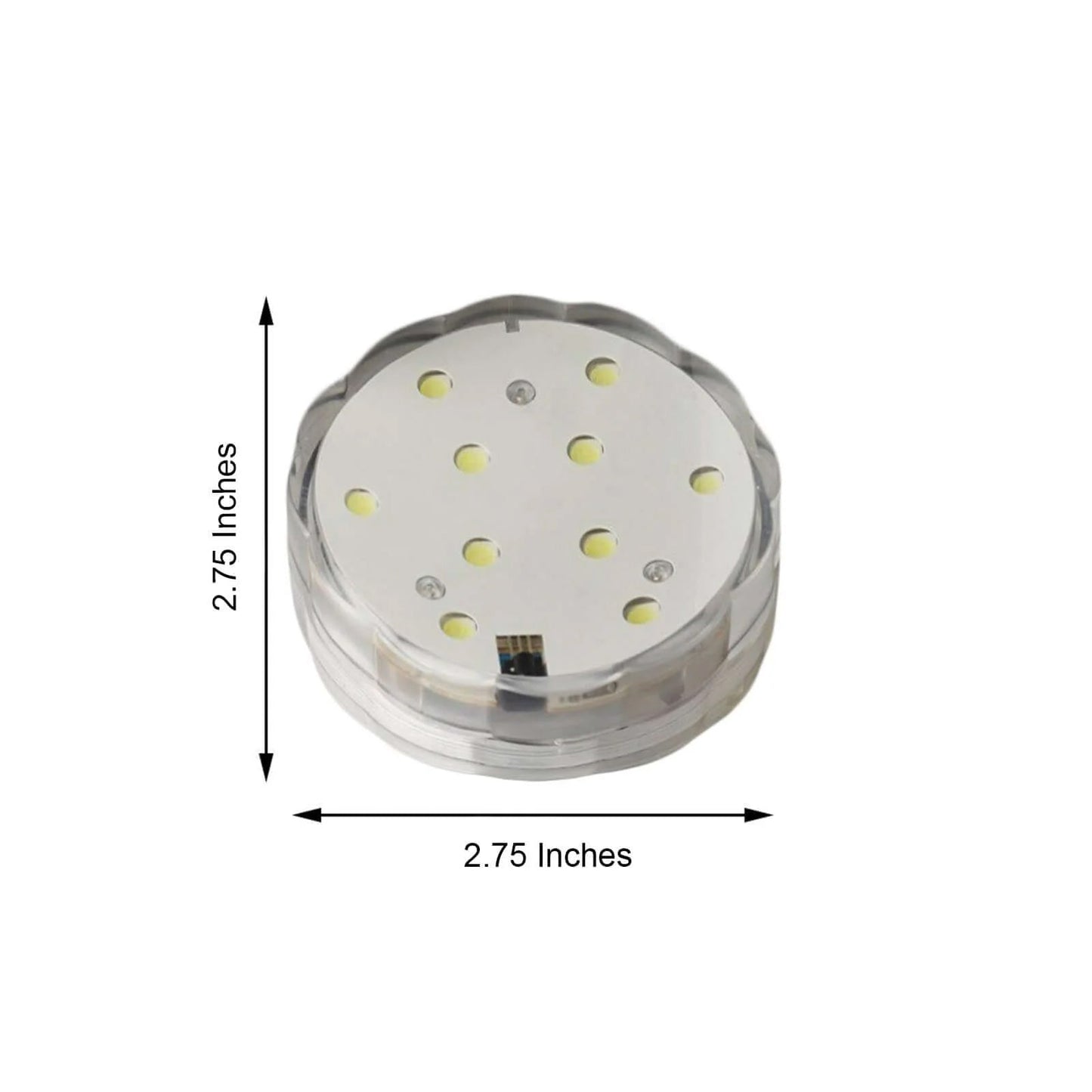 4 - Pack LED Disc Lights Flower Shaped Design Warm White - Remote Operated DIY Lighting 3" - NestOCart