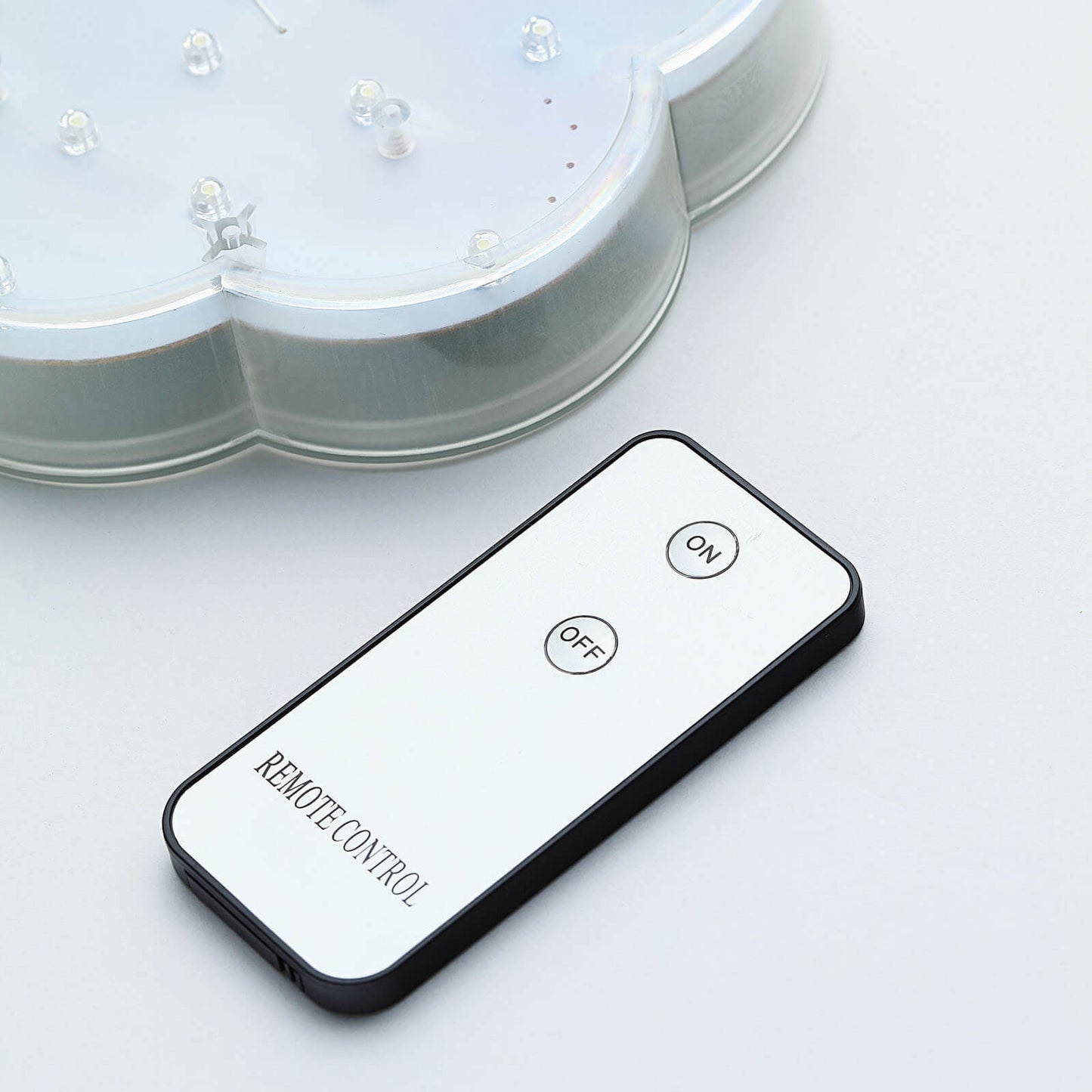 4 - Pack LED Disc Lights Flower Shaped Design White - 23 LEDs with Remote DIY Lighting 6" - NestOCart