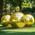4 - Pack Metallic Gold Sphere Balloons, 39" Orbz Mylar Balloons Helium or Air - Filled Party Supplies - Bell Racket Store
