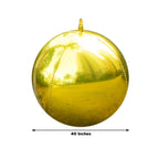 4 - Pack Metallic Gold Sphere Balloons, 39" Orbz Mylar Balloons Helium or Air - Filled Party Supplies - Bell Racket Store